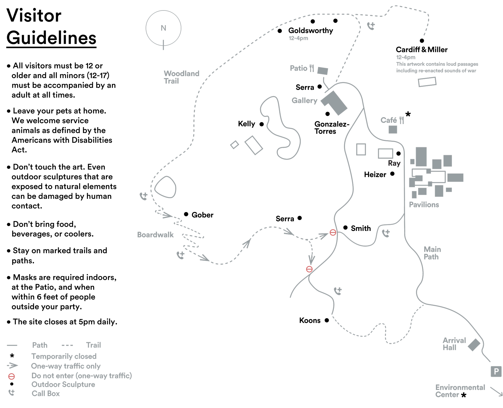 Plan Your Visit Glenstone   20210503 WEBSITE Site Map And Guidelines 